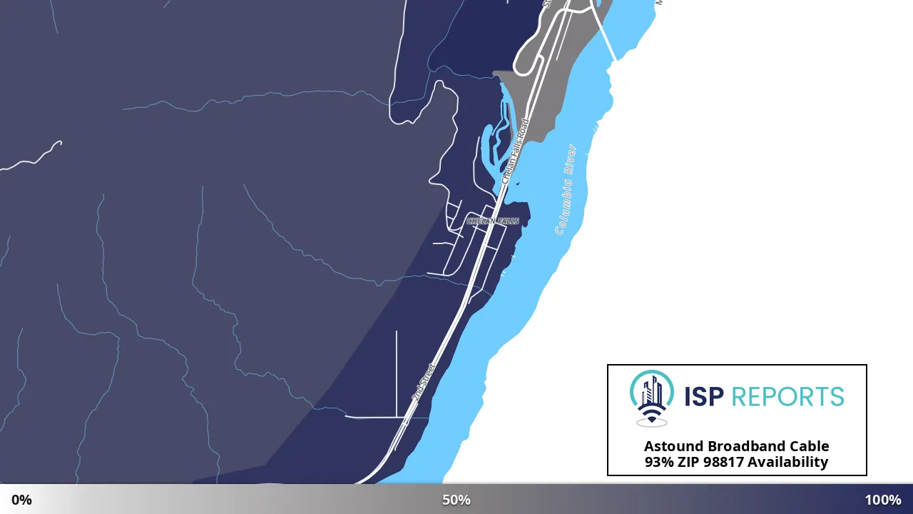 98817, WA map of internet availability