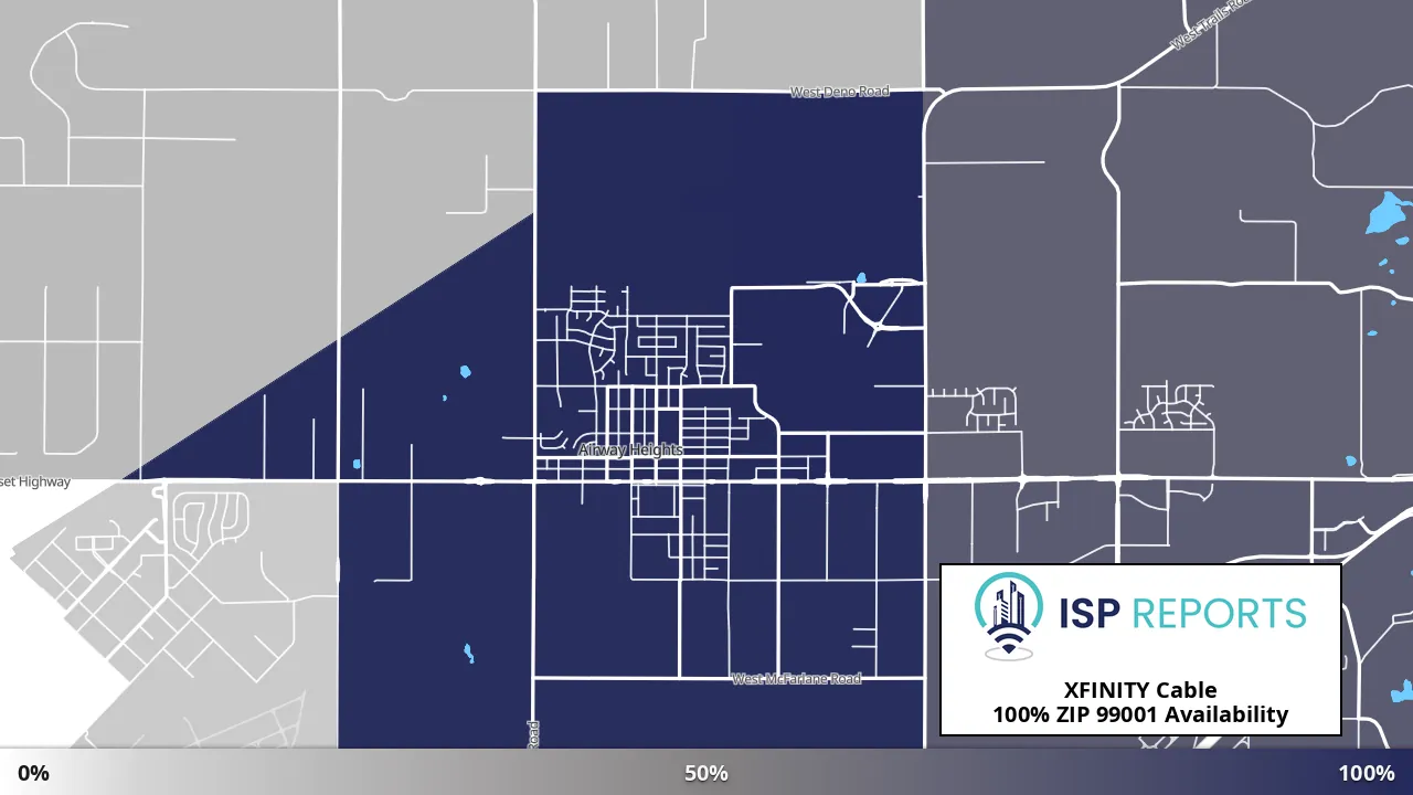 99001, WA map of internet availability