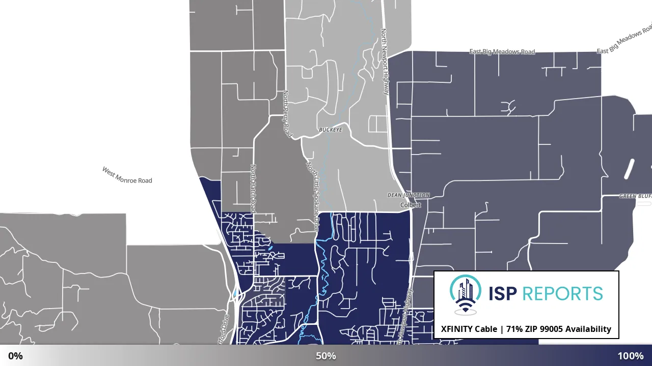 99005, WA map of internet availability