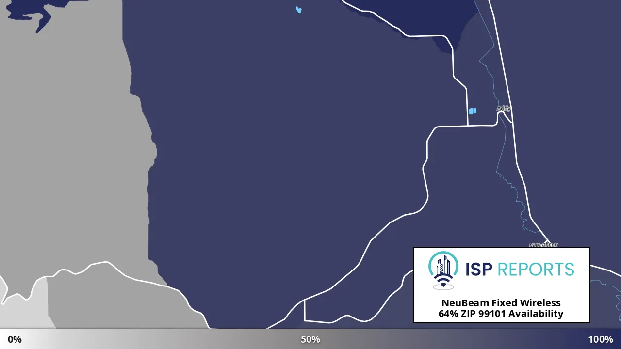 99101, WA map of internet availability
