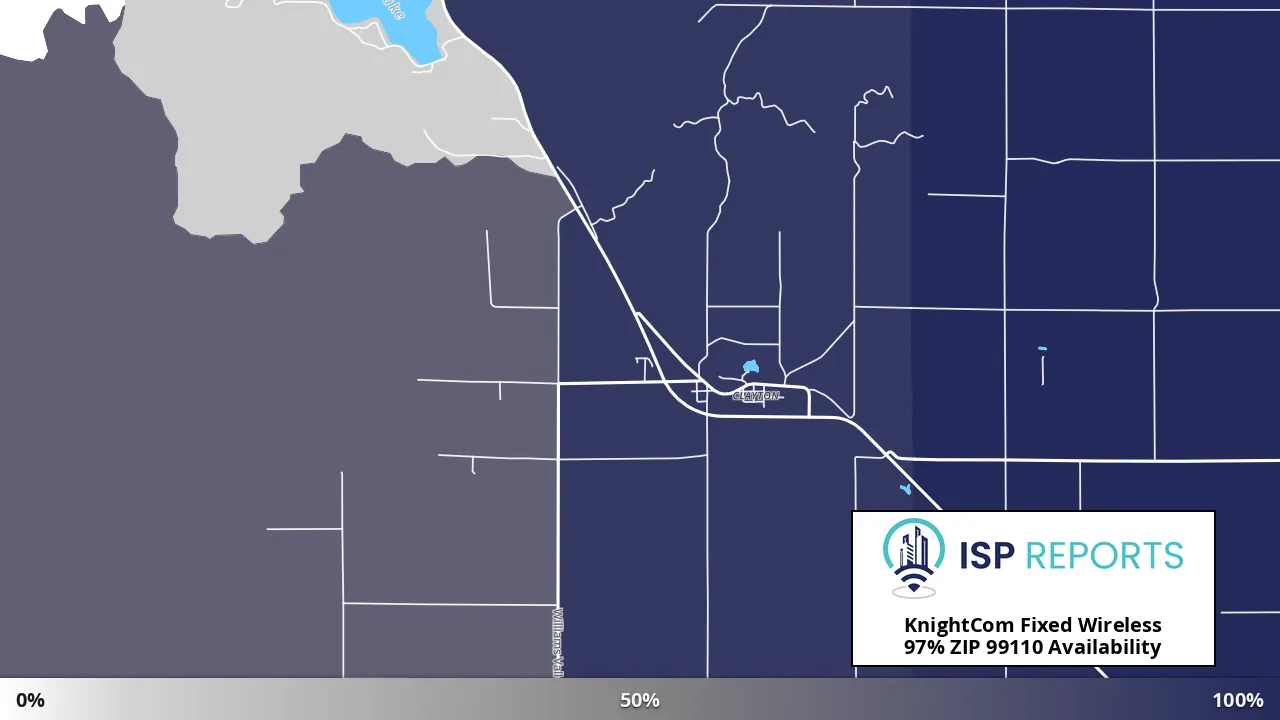 99110, WA map of internet availability