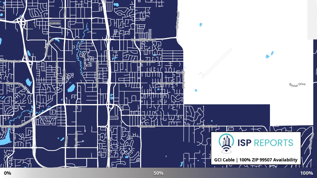 99507, AK map of internet availability