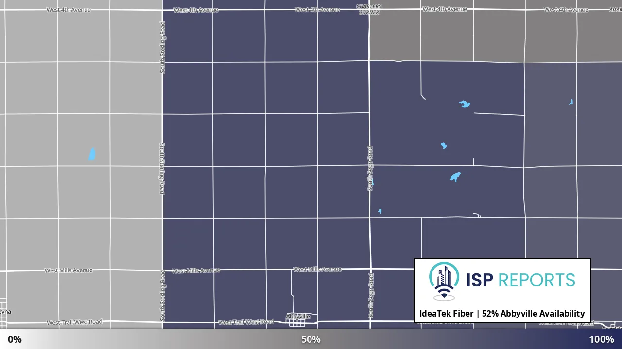 Abbyville, KS map of internet availability