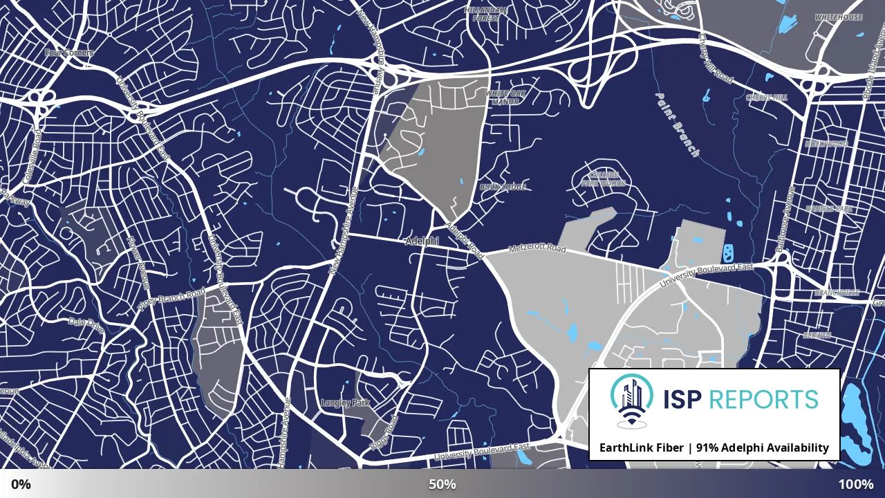 Adelphi, MD map of internet availability