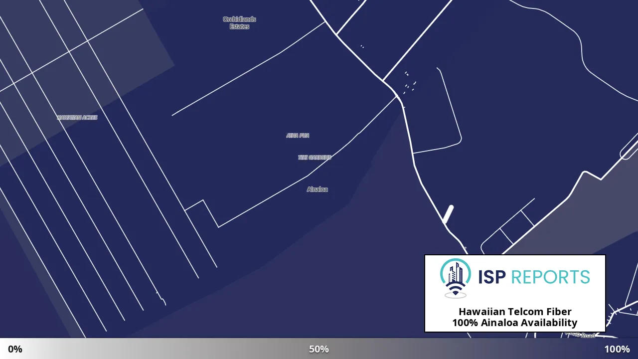 Ainaloa, HI map of internet availability
