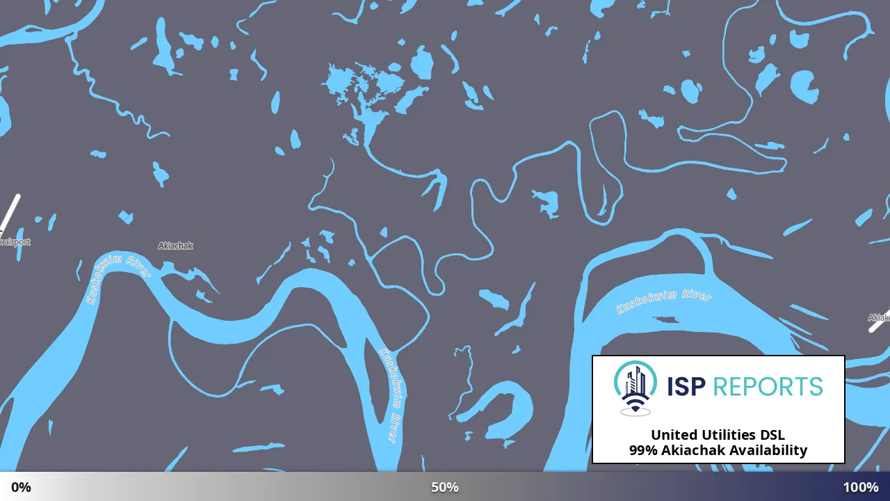 Akiachak, AK map of internet availability