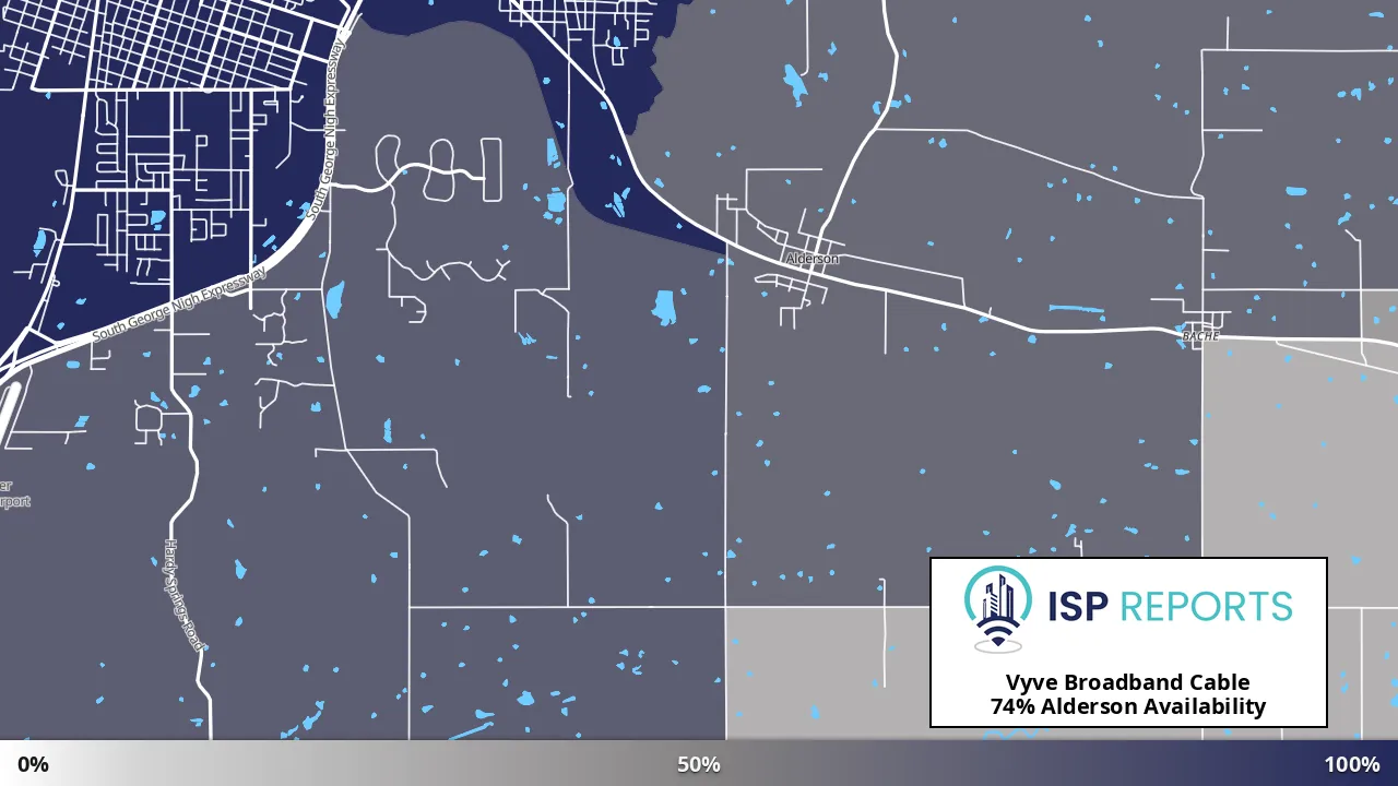 Alderson, OK map of internet availability