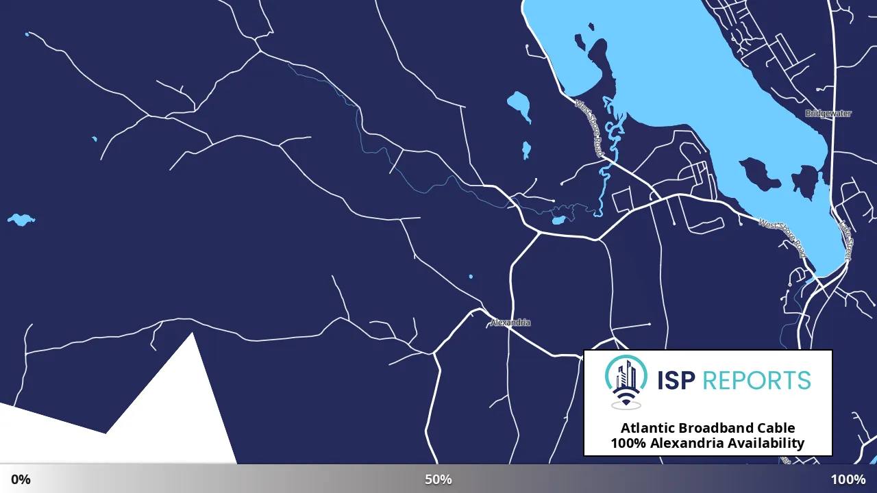 Alexandria, NH map of internet availability