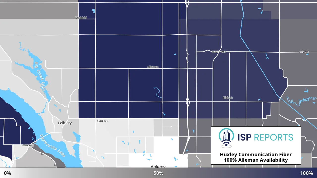 Alleman, IA map of internet availability