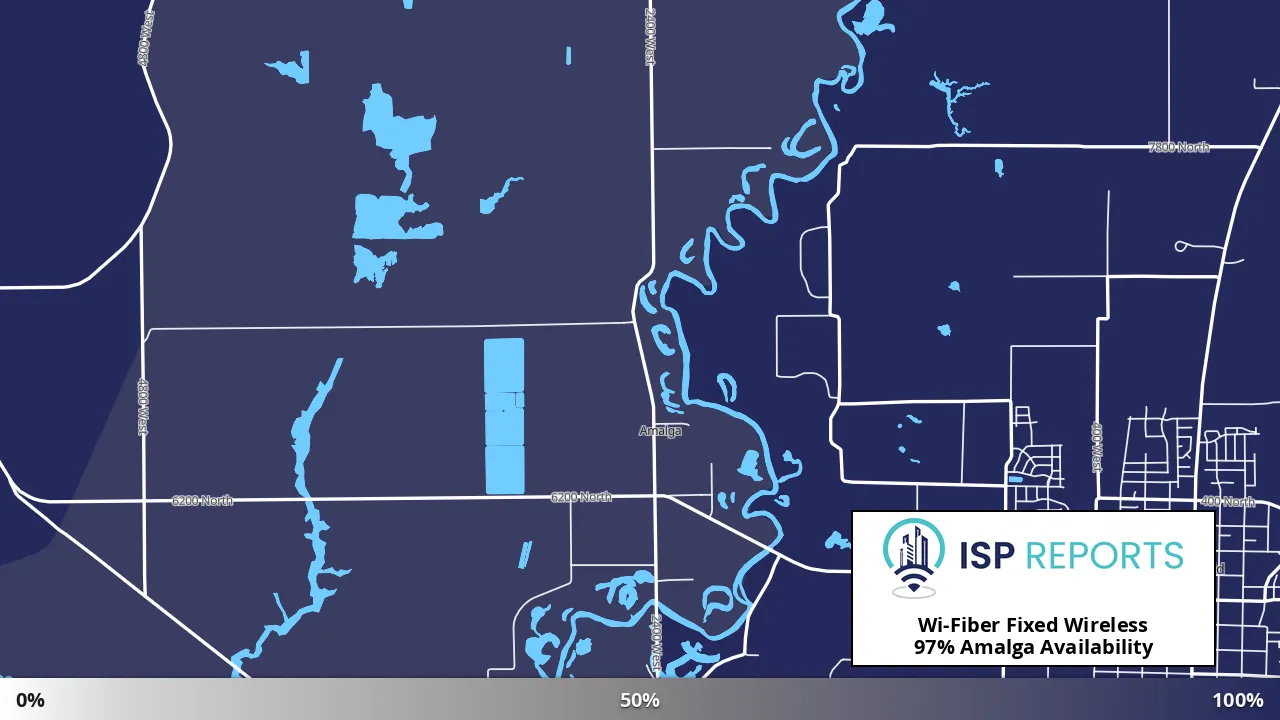 Amalga, UT map of internet availability