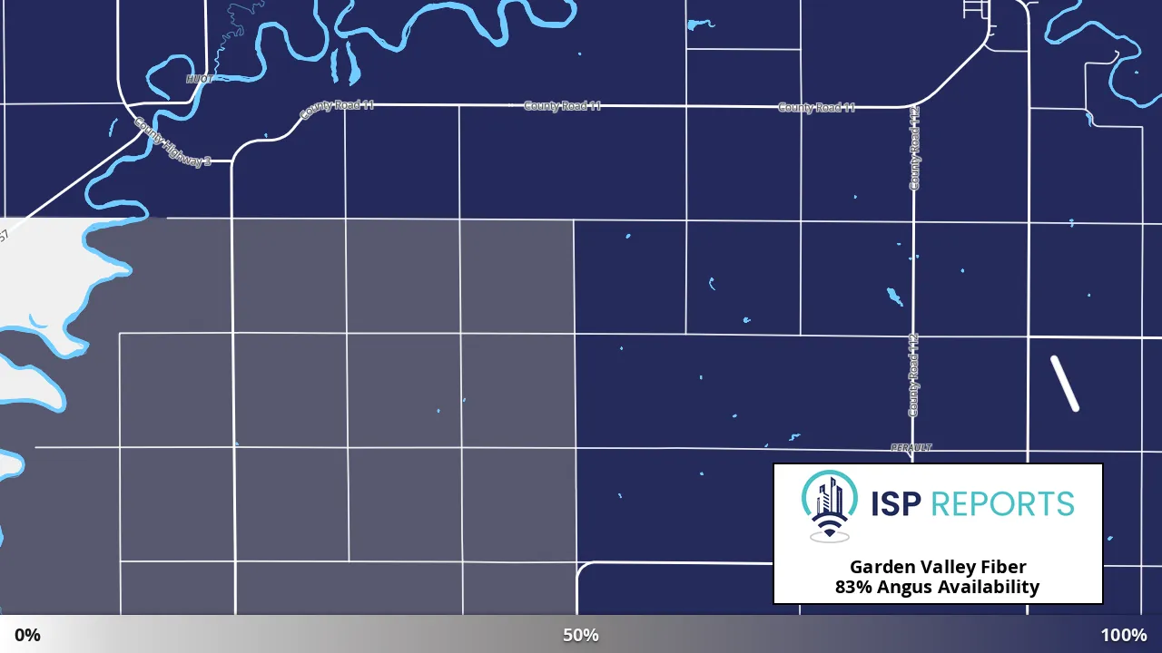 Angus, MN map of internet availability