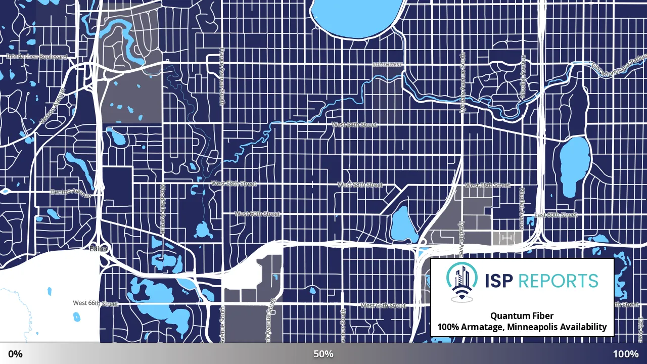 Armatage, Minneapolis, MN map of internet availability
