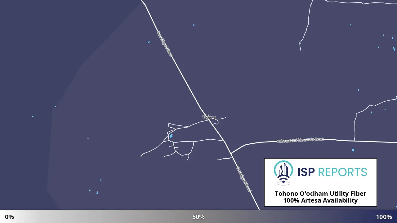 Artesa, AZ map of internet availability
