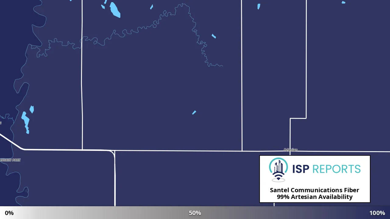 Artesian, SD map of internet availability