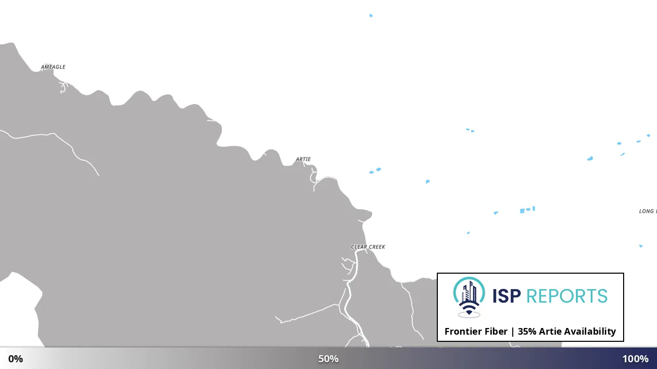 Artie, WV map of internet availability