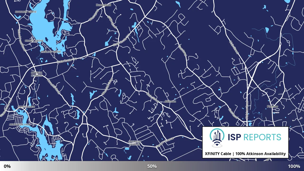 Atkinson, NH map of internet availability
