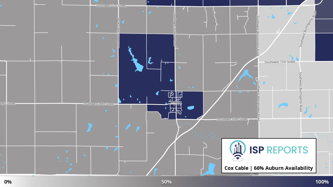 Auburn, KS map of internet availability