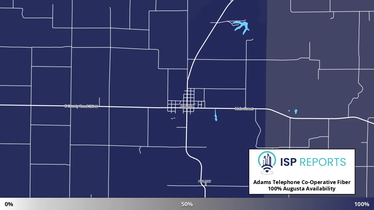 Augusta, IL map of internet availability