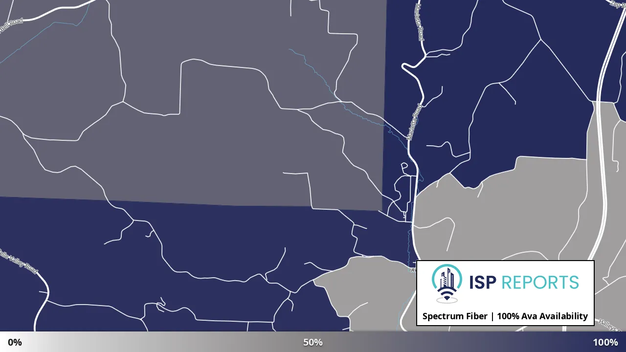 Ava, OH map of internet availability