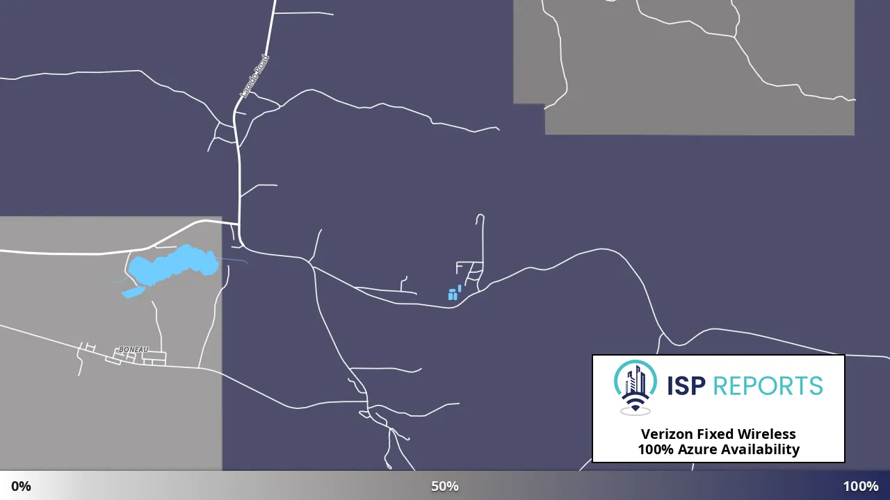Azure, MT map of internet availability
