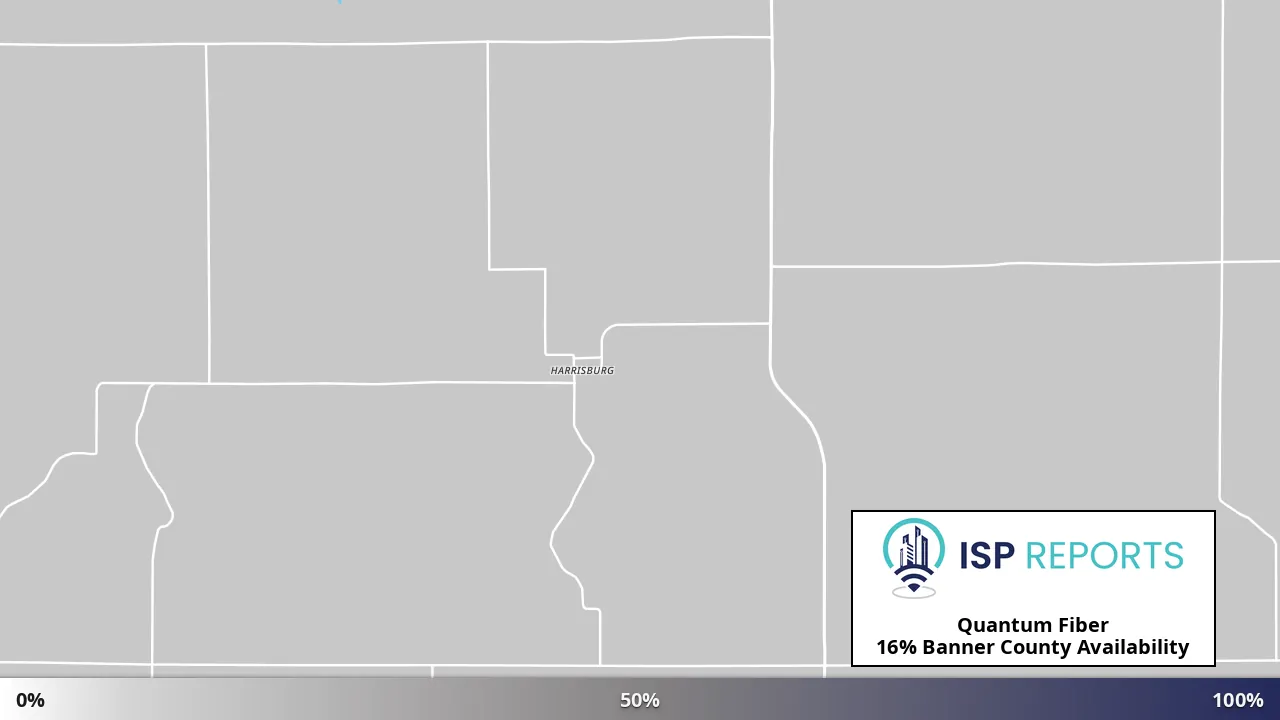 Banner County, NE map of internet availability