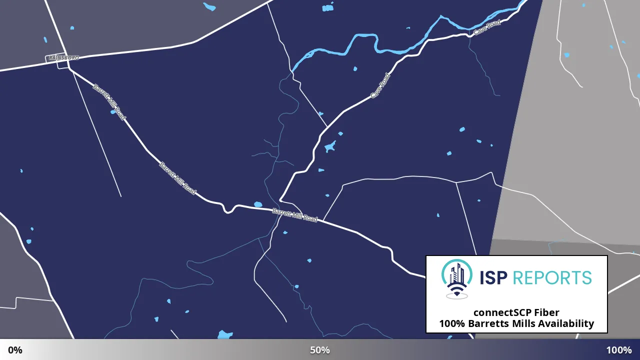 Barretts Mills, OH map of internet availability
