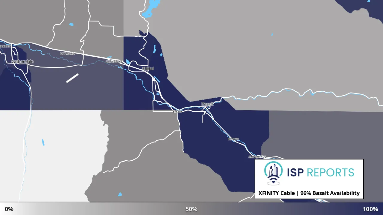 Basalt, CO map of internet availability
