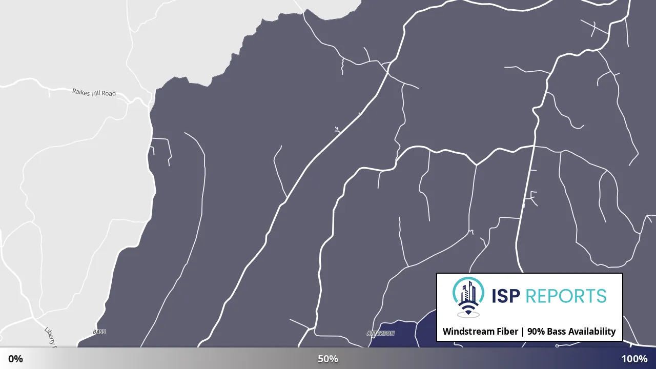 Bass, KY map of internet availability