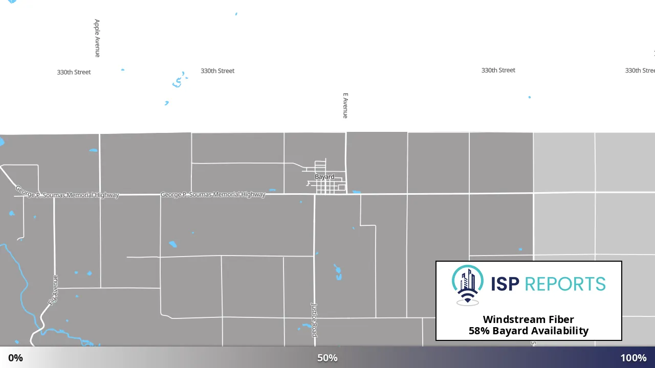 Bayard, IA map of internet availability