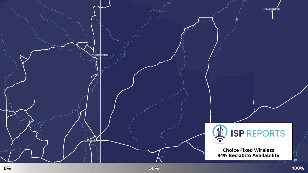 Beclabito, NM map of internet availability