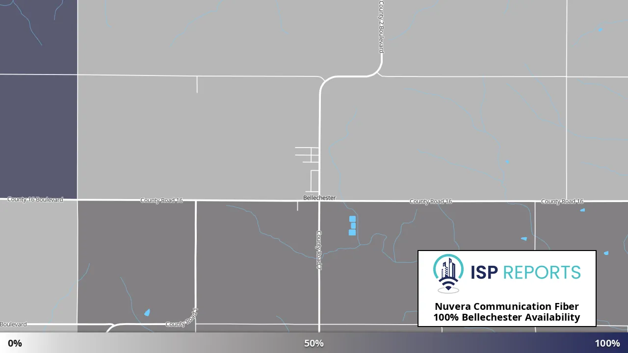 Bellechester, MN map of internet availability