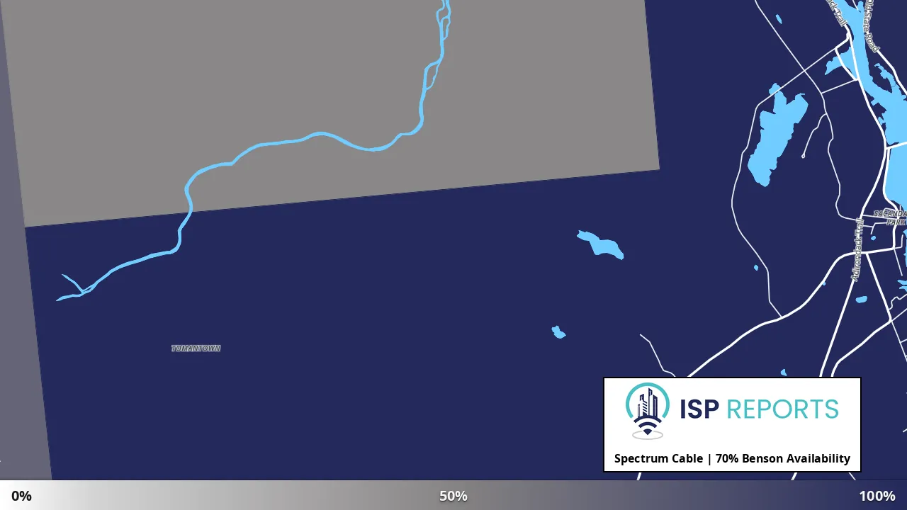 Benson, NY map of internet availability