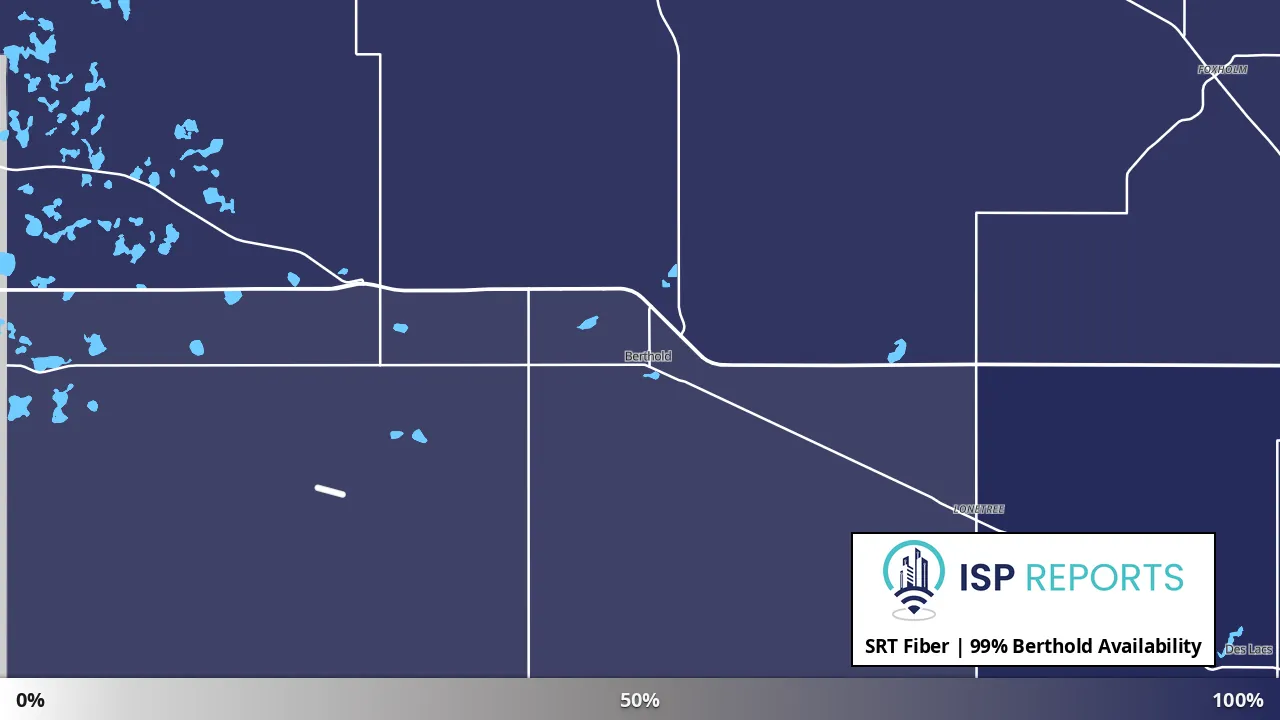 Berthold, ND map of internet availability