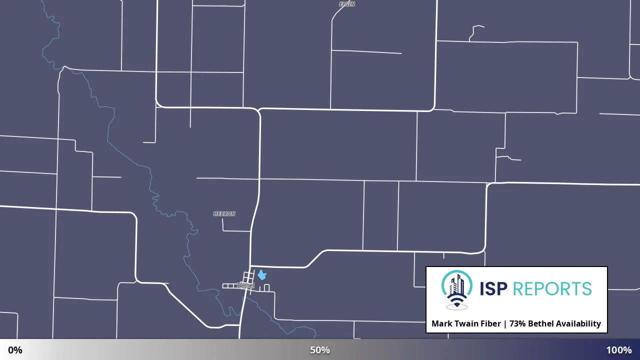 Bethel, MO map of internet availability