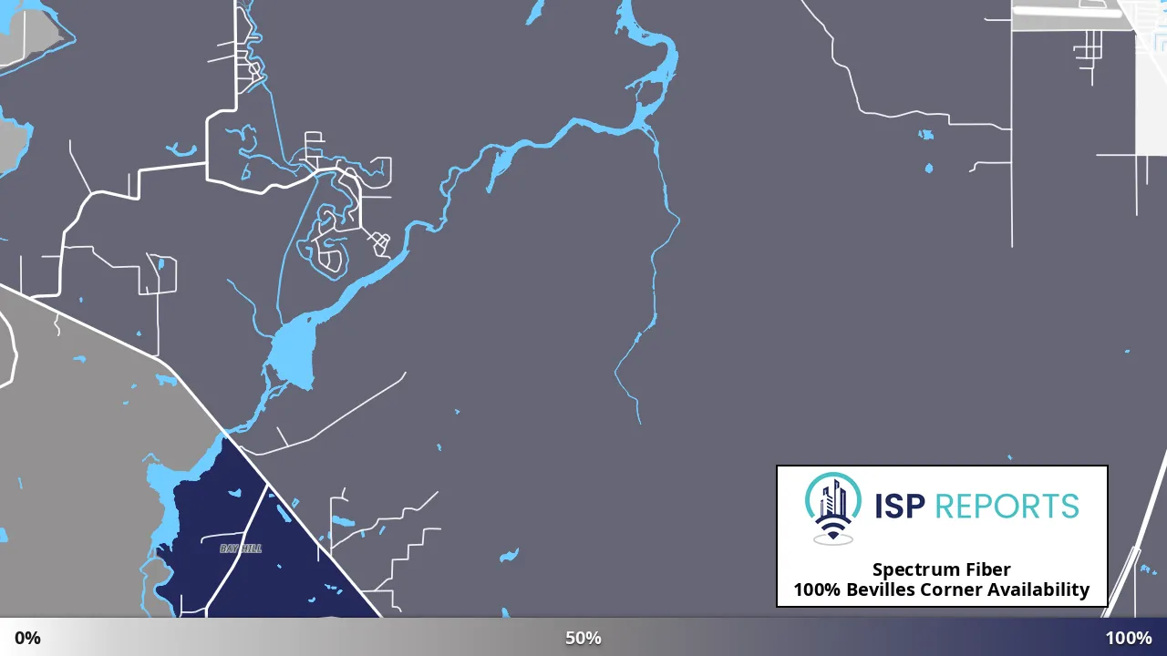 Bevilles Corner, FL map of internet availability