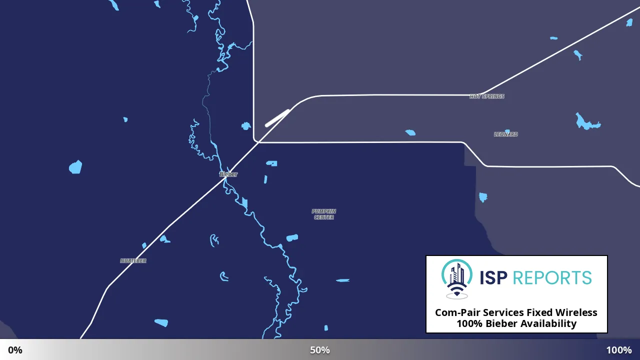 Bieber, CA map of internet availability