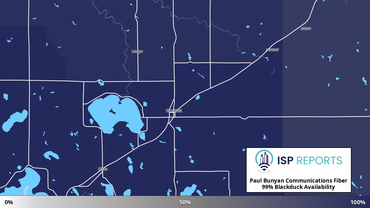 Blackduck, MN map of internet availability