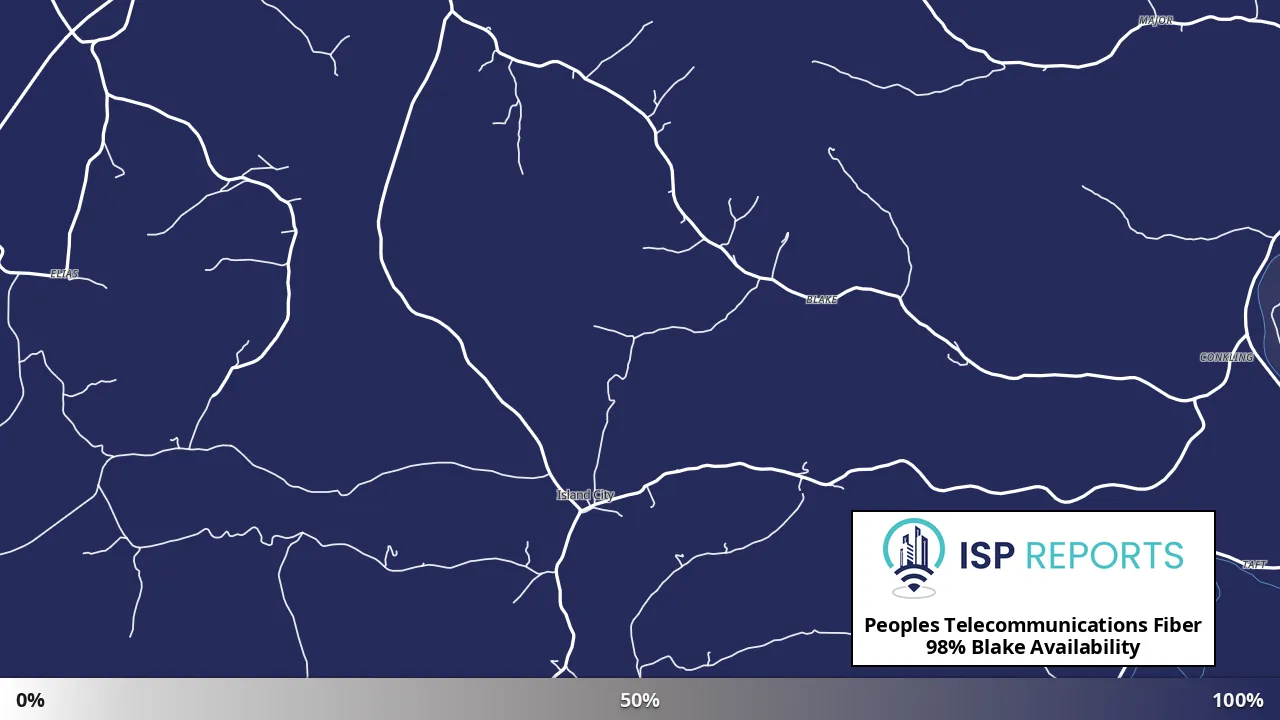 Blake, KY map of internet availability