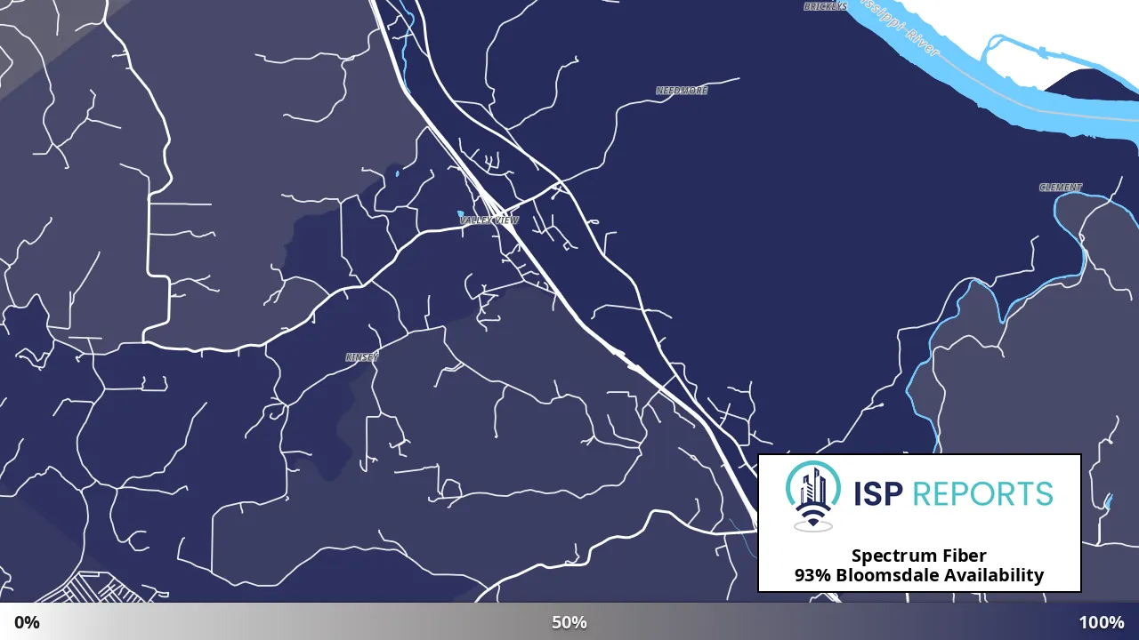 Bloomsdale, MO map of internet availability