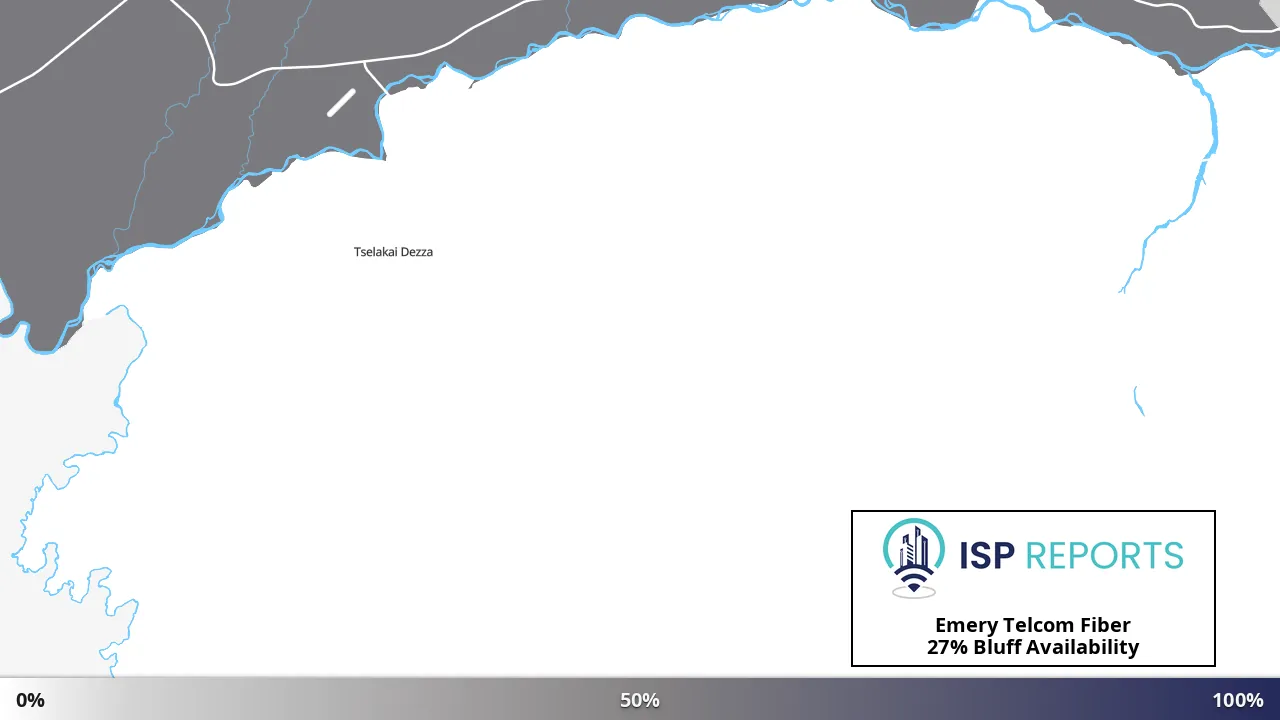 Bluff, UT map of internet availability