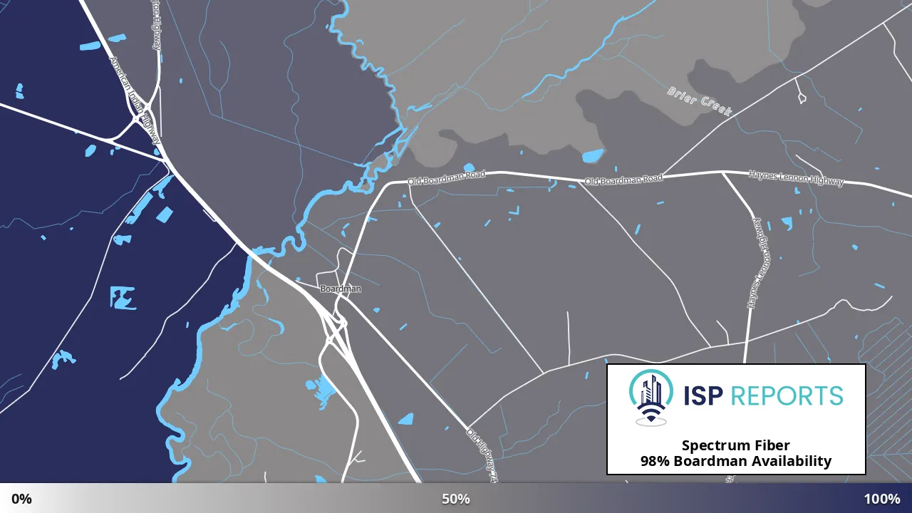 Boardman, NC map of internet availability