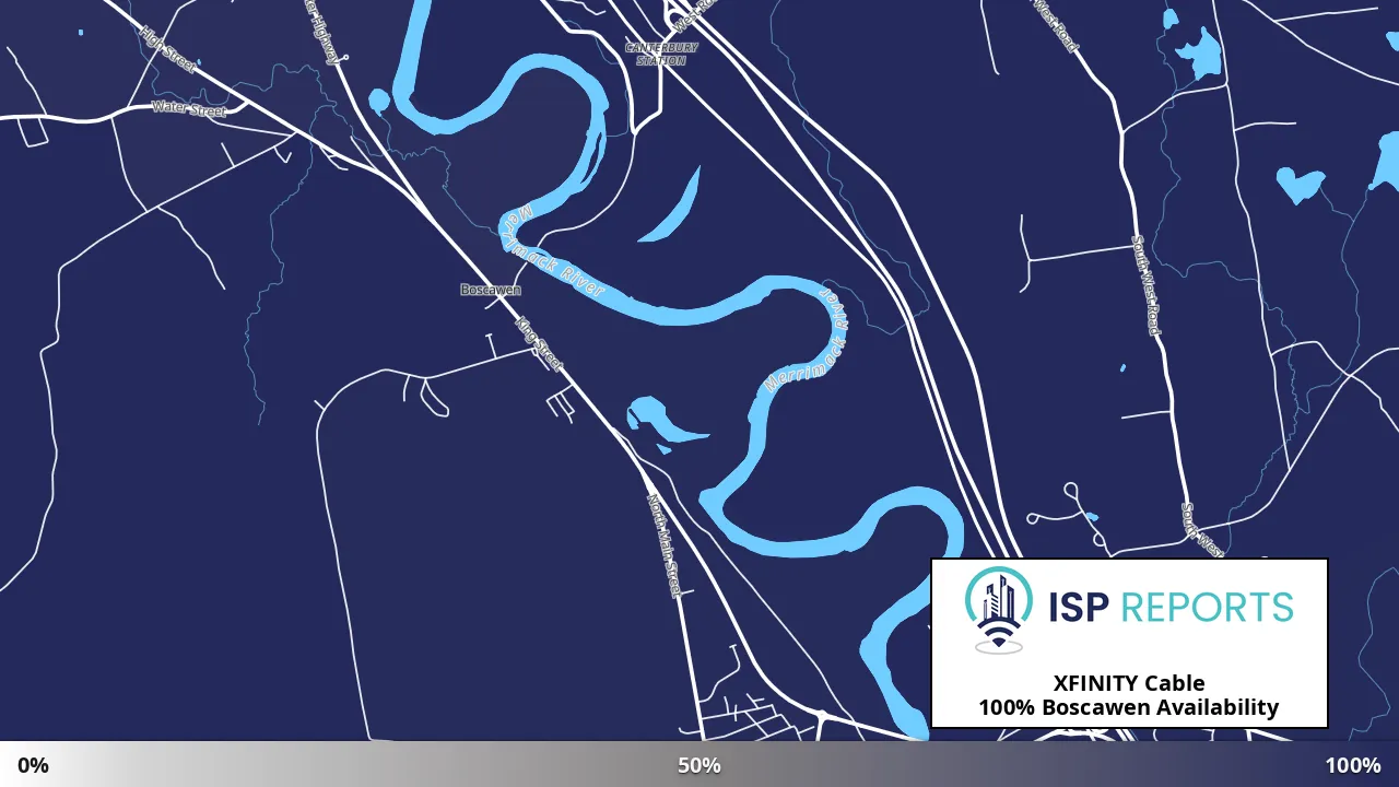 Boscawen, NH map of internet availability