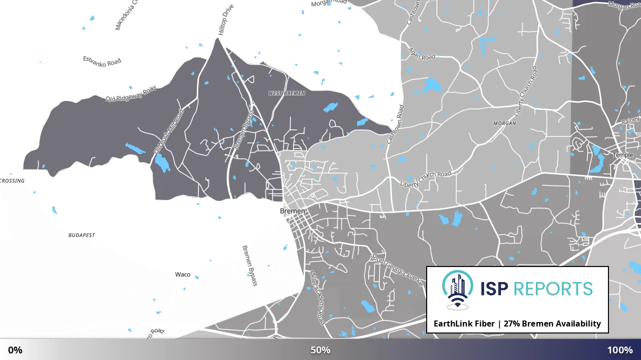 Bremen, GA map of internet availability