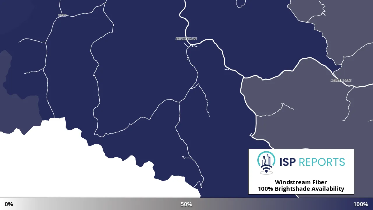 Brightshade, KY map of internet availability
