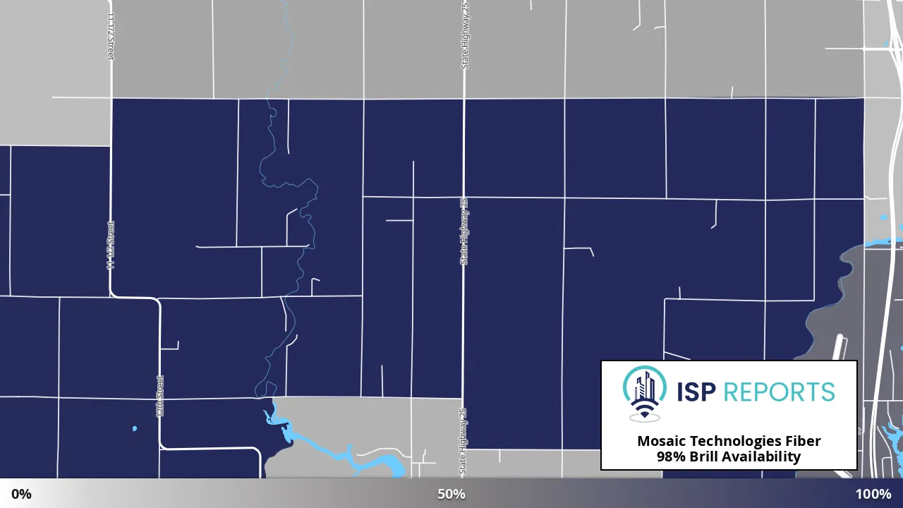 Brill, WI map of internet availability