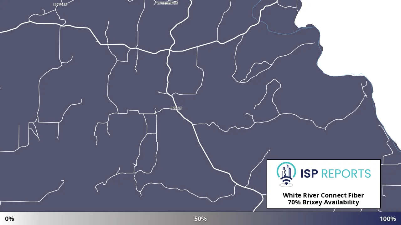 Brixey, MO map of internet availability