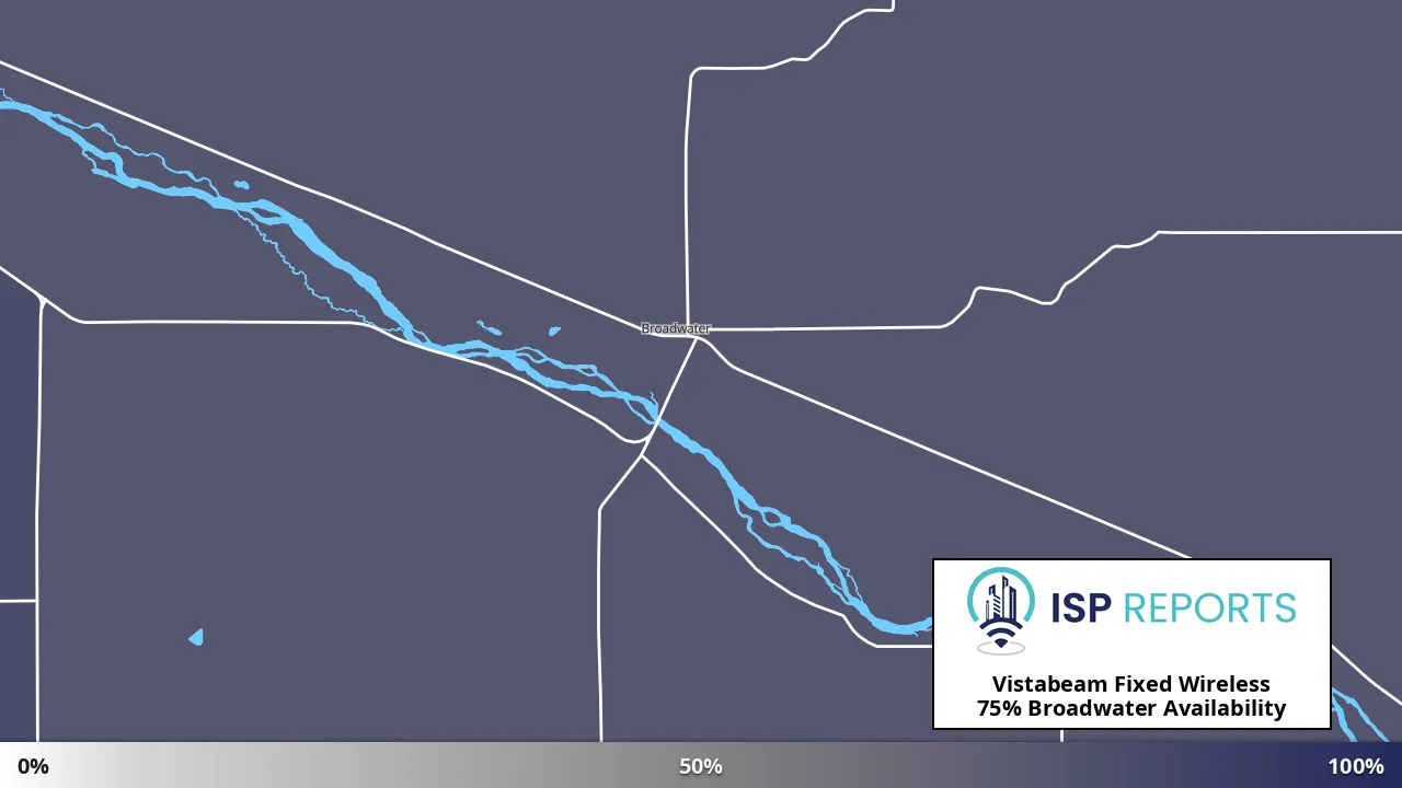 Broadwater, NE map of internet availability