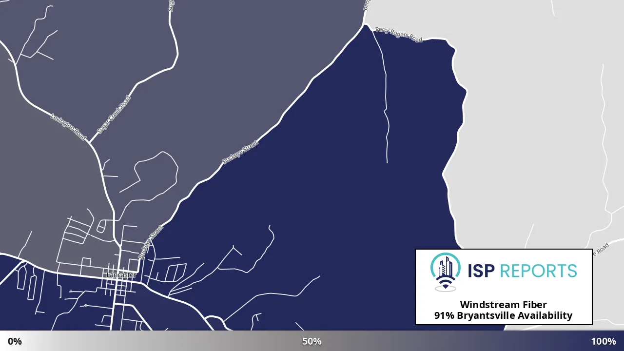 Bryantsville, KY map of internet availability