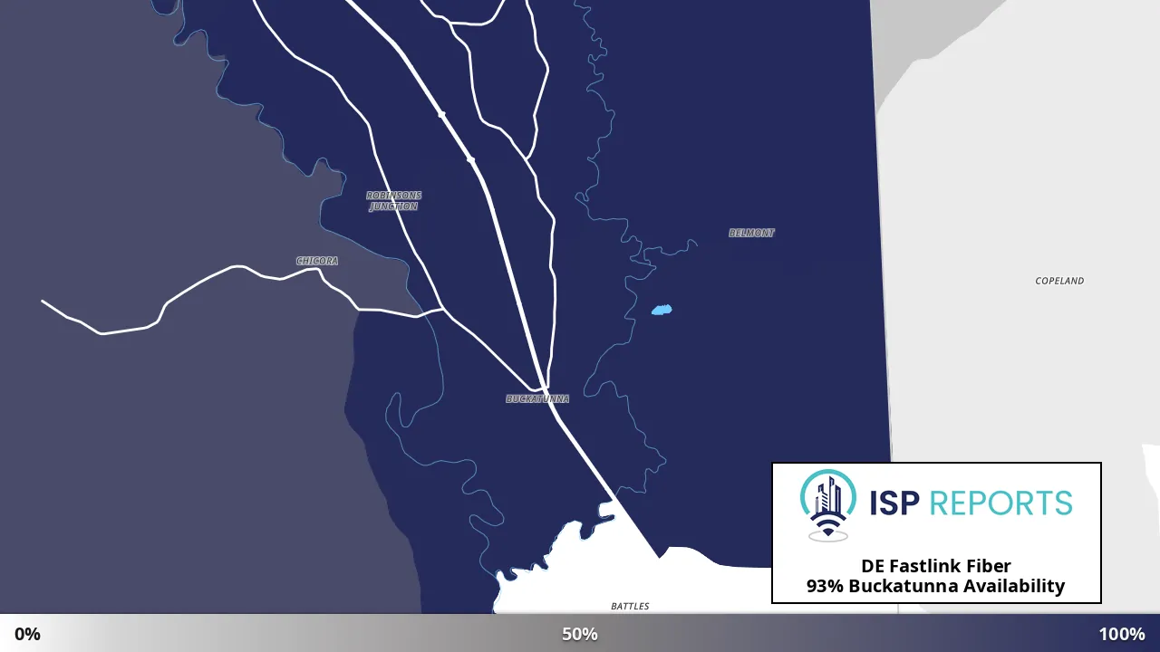 Buckatunna, MS map of internet availability