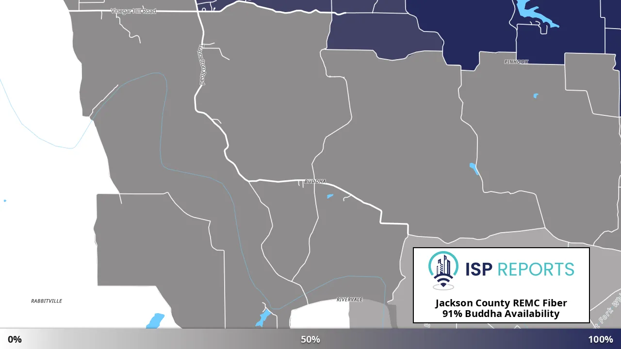 Buddha, IN map of internet availability